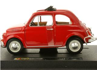 Fiat 500 L red Bijoux Collezione Burago 1:24