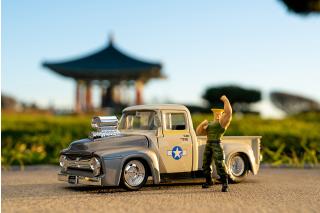 Ford Pickup 1956 Street Fighter Jada 1:24 Hollywood Rides