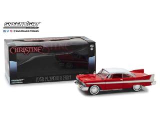 Plymouth Fury *Christine* With Clear Windows, red/white Greenlight 1:24