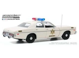 Dodge Coronet 1975 *Hazzard County Sherif*, white Greenlight 1:18