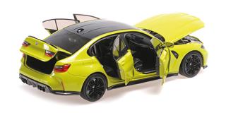 BMW M3 - 2024 - YELLOW Minichamps 1:18 Metallmodell mit zu öffnenden Hauben und Türen!