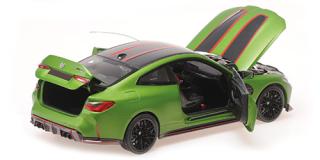 BMW M4 CSL - 2022 - MATT GREEN METALLIC Minichamps 1:18 Metallmodell mit zu öffnenden Türen und Haube(n)