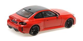 BMW M2 – G87- 2023 – RED METALLIC Minichamps 1:18 Metallmodell mit zu öffnenden Türen und Haube(n)