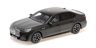 BMW i7 M70 (G70) - 2024 - GREY METALLIC Minichamps 1:18 Metallmodell mit zu öffnenden Hauben und Türen!