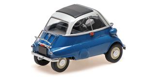 BMW ISETTA - 1955 - BLUE/WHITE Minichamps 1:18 Metallmodell mit zu öffnenden Hauben und Türen!