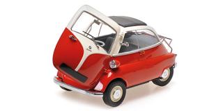 BMW ISETTA - 1955 - WHITE/RED Minichamps 1:18 Metallmodell mit zu öffnenden Hauben und Türen!