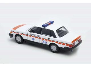 Volvo 240 GL 1986  *Dutch Police*, white/red Welly 1:24