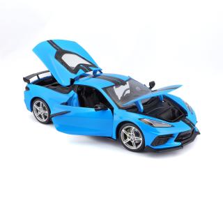 Chevrolet Corvette Stingray Coupe ´20 high Wing blue Maisto 1:18 Metallmodell