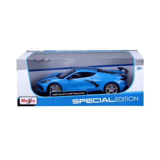 Chevrolet Corvette Stingray Coupe ´20 high Wing blue Maisto 1:18 Metallmodell