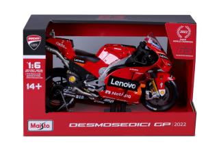 DUCATI DESMOSEDICI GP22 TEAM LENOVO #63 WORLD CHAMPION MOTOGP 2022 FRANCESCO BAGNAIA Maisto 1:6