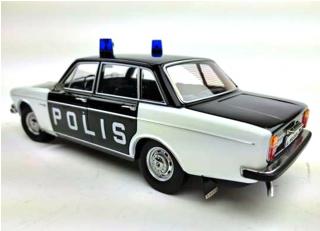 Volvo 164 1970  Sweden Police, white/black with black interior Triple9 1:18 (Türen, Motorhaube... nicht zu öffnen!)