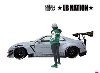 Figur Liberty Walk *LB NATION* - 3 American Diorama 1:18 (Auto nicht enthalten!)
