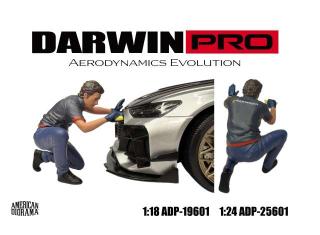 DarwinPro x Teckwrap Figur - 1 American Diorama 1:18 (Auto nicht enthalten!)