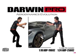DarwinPro x Teckwrap Figur - 2 American Diorama 1:18 (Auto nicht enthalten!)