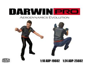 DarwinPro x Teckwrap Figur - 2 American Diorama 1:18 (Auto nicht enthalten!)