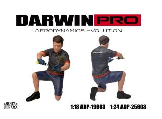 DarwinPro x Teckwrap Figur - 3 American Diorama 1:18 (Auto nicht enthalten!)
