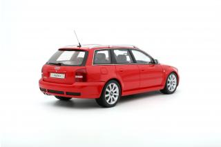 Audi RS 4 B5 2000 Misano Red Innenraum schwarz/weiß  OttO mobile 1:18 Resinemodell (Türen, Motorhaube... nicht zu öffnen!)