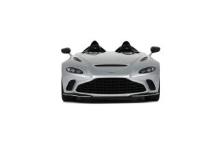 ASTON MARTIN V12 SPEEDSTER 2021 SKYFALL SILVER GT Spirit 1:18 Resinemodell (Türen, Motorhaube... nicht zu öffnen!)