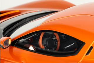 RIMAC NEVERA 2021 MAGMA ORANGE  GT Spirit 1:18 Resinemodell (Türen, Motorhaube... nicht zu öffnen!)