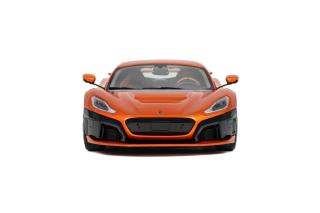 RIMAC NEVERA 2021 MAGMA ORANGE  GT Spirit 1:18 Resinemodell (Türen, Motorhaube... nicht zu öffnen!)