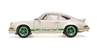PORSCHE 911 CARRERA RS - 1972 - WHITE Minichamps 1:18 Metallmodell mit zu öffnenden Türen und Haube(n)