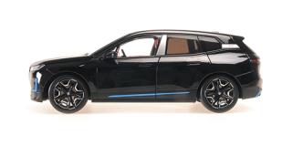 BMW iX - 2022 - BLACK METALLIC Minichamps 1:18 Metallmodell mit zu öffnenden Türen und Haube(n)