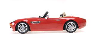 BMW Z8 ROADSTER - 2000 - RED Minichamps 1:18 Metallmodell, Türen, Motorhaube... nicht zu öffnen