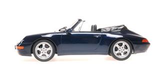 PORSCHE 911 (993) CABRIOLET - 1994 - BLUE METALLIC Minichamps 1:18 Metallmodell, Türen, Motorhaube... nicht zu öffnen