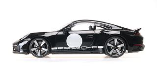 PORSCHE 911 (992) SPORT CLASSIC - 2022 - BLACK W/STRIPE Minichamps 1:18 Metallmodell, Türen, Motorhaube... nicht zu öffnen