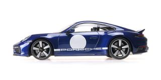 PORSCHE 911 (992) SPORT CLASSIC – 2022 – BLUE METALLIC W/STRIPE Minichamps 1:18 Metallmodell, Türen, Motorhaube... nicht zu öffnen