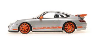 PORSCHE 911 GT3 RS - 2007 - SILVER Minichamps 1:18 Metallmodell, Türen, Motorhaube... nicht zu öffnen