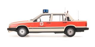 VOLVO 740 GL - 1986 - DRK ASCHAFFENBURG Minichamps 1:18 Metallmodell, Türen, Motorhaube... nicht zu öffnen