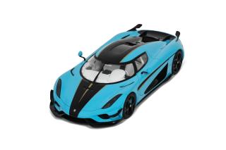 KOENIGSEGG REGERA 2018 BABY BLUE GT Spirit 1:18 Resinemodell (Türen, Motorhaube... nicht zu öffnen!)