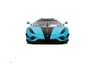 KOENIGSEGG REGERA 2018 BABY BLUE GT Spirit 1:18 Resinemodell (Türen, Motorhaube... nicht zu öffnen!)