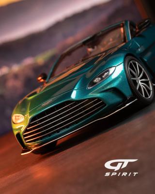 ASTON MARTIN V12 VANTAGE ROADSTER TAYOS TURQUOISE GT Spirit 1:18 Resinemodell (Türen, Motorhaube... nicht zu öffnen!)