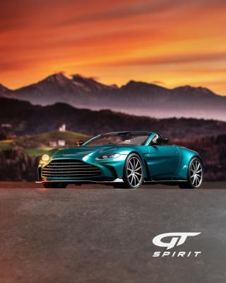 ASTON MARTIN V12 VANTAGE ROADSTER TAYOS TURQUOISE GT Spirit 1:18 Resinemodell (Türen, Motorhaube... nicht zu öffnen!)