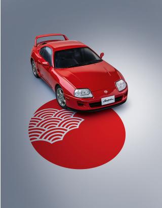 Toyota supra mk4 (A80), renaissan ce red, 1993 / S1807601 Solido 1:18 Metallmodell