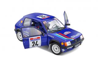 Peugeot 205 Rallye Gr.A,Tour de Corse 1990, R.BOURCIER/B.FRANGIN #24 / S1801711 Solido 1:18 Metallmodell