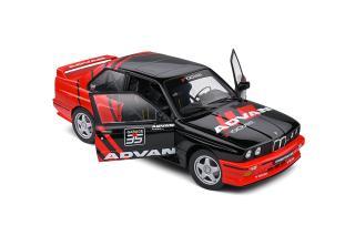 BMW E30 M3 ADVAN DRIFT Team, 1990, schwarz, S1801521 Solido 1:18 Metallmodell