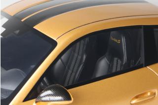 PORSCHE 991.2 TURBO S EXCLUSIVE GOLD 2018 GT Spirit 1:18 Resinemodell (Türen, Motorhaube... nicht zu öffnen!)
