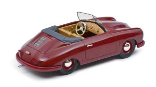 Porsche 356 Gmünd Cabriolet offen, dunkelrot LIMITED EDITION 500 Schuco ProR.18 Resinemodell 1:18 (Türen, Motorhaube... nicht zu öffnen!)