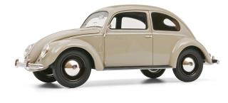 VW Volkswagen Brezelkäfer Limousine, beige Schuco ProR.18 Resinemodell 1:18 (Türen, Motorhaube... nicht zu öffnen!)