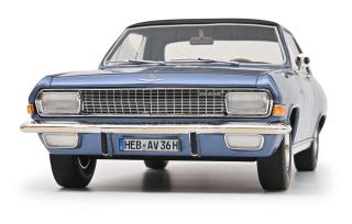 Opel Diplomat A Coupé, blaumetallic/schwarz Schuco ProR.18 Resinemodell 1:18 (Türen, Motorhaube... nicht zu öffnen!)