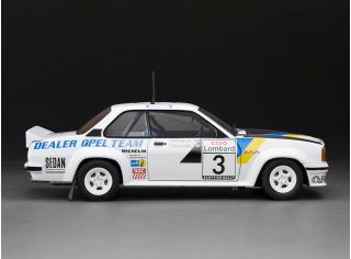 Opel Ascona 400 #3 A.Kulläng/B.Berglund, Esso Lombard RSAC Scottish Rally 1980, white/blue/yellow SunStar Metallmodell 1:18