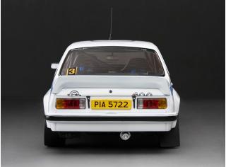 Opel Ascona 400 #3 A.Kulläng/B.Berglund, Esso Lombard RSAC Scottish Rally 1980, white/blue/yellow SunStar Metallmodell 1:18