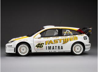 Ford Focus RS WRC 2006  #46 V.Rossi/C.Cassina Monza Rally Show, white/yellow SunStar Metallmodell 1:18