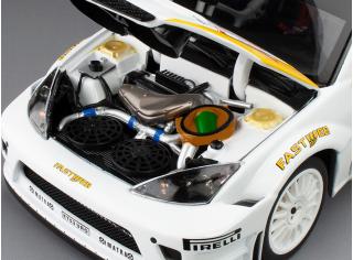 Ford Focus RS WRC 2006  #46 V.Rossi/C.Cassina Monza Rally Show, white/yellow SunStar Metallmodell 1:18