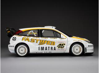 Ford Focus RS WRC 2006  #46 V.Rossi/C.Cassina Monza Rally Show, white/yellow SunStar Metallmodell 1:18