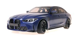 BMW M3 - 2024 - MATT BLUE METALLIC Minichamps 1:18 Metallmodell mit zu öffnenden Hauben und Türen!