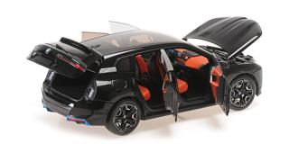 BMW iX - 2022 - BLACK METALLIC Minichamps 1:18 Metallmodell mit zu öffnenden Türen und Haube(n)